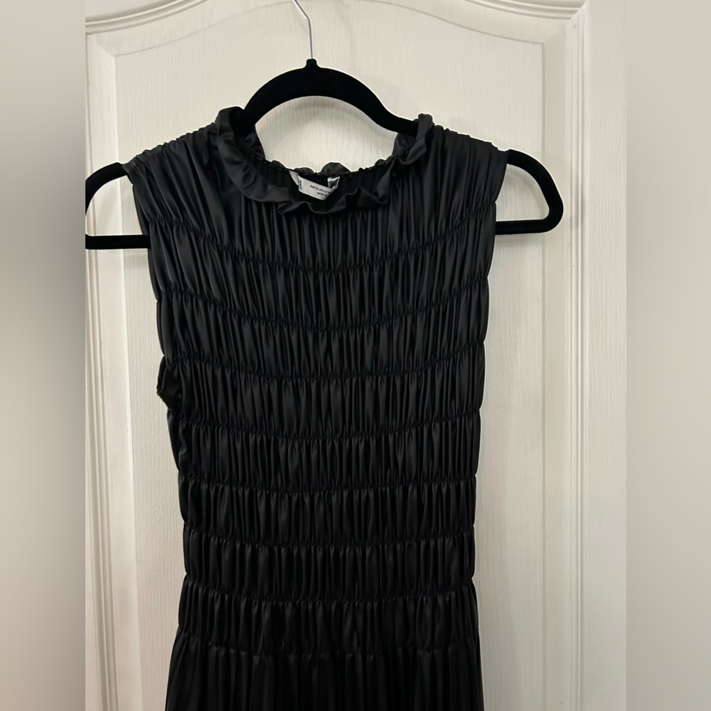 Zara Faux Leather Pleated Maxi Dress - Picture 2 of 8